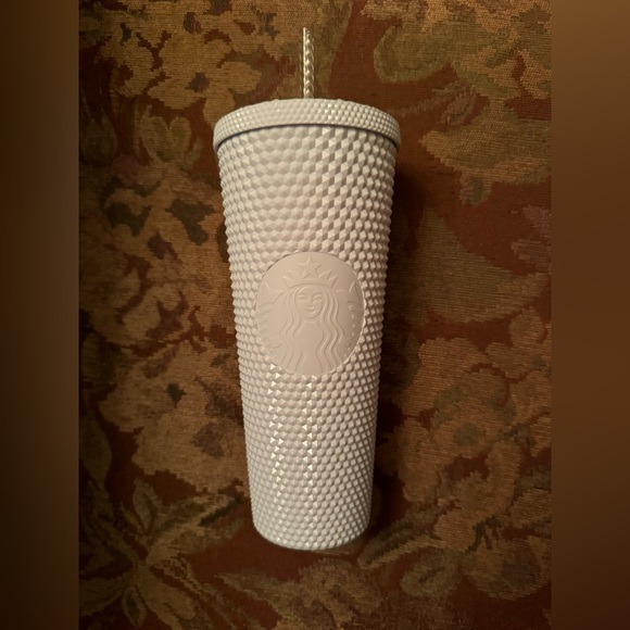 Starbucks tumbler white studded - Picture 1 of 2